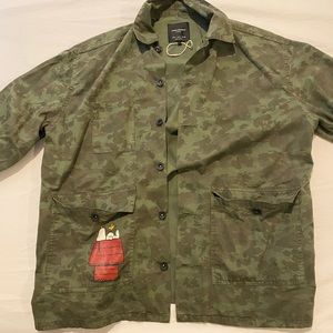 zara oversized camo snoopy jacket